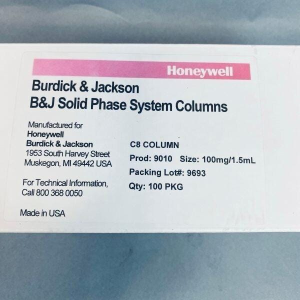 Honeywell B&J Solid Phase C8 Column 100 mg / 1.5 ml Pack of 100 Columns Chromatography Columns & Reservoirs Honeywell