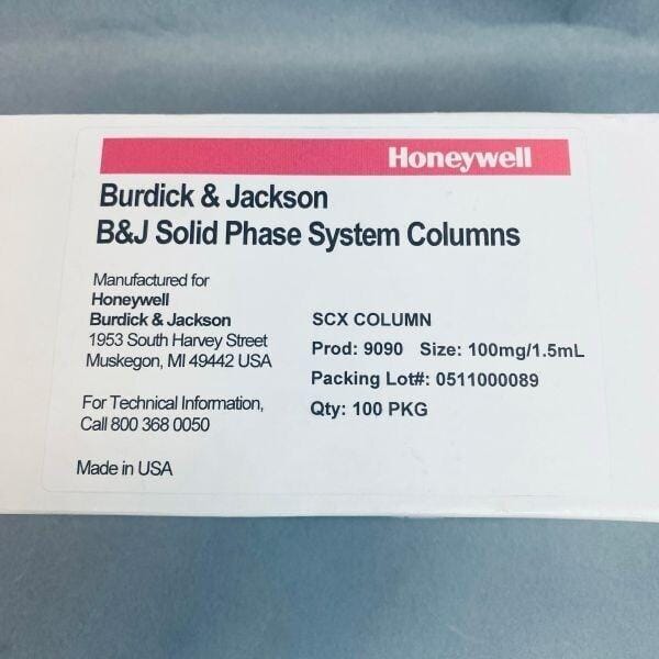 Honeywell B&J Solid Phase SCX Column 100 mg / 1.5 ml Pack of 100 Columns Chromatography Columns & Reservoirs Honeywell