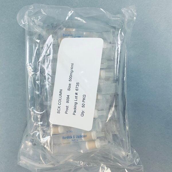 Honeywell B&J Solid Phase SCX Column 500 mg / 4 ml Pack of 50 Columns Chromatography Columns & Reservoirs Honeywell