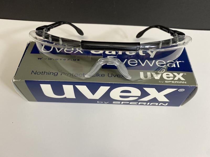 Honeywell UVEX Fitlogic Safety Glasses Ultra Hard Lenses Black and Sliver Other Honeywell