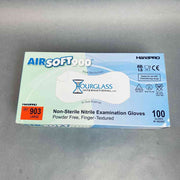 Hourglass 903 HandPro AirSoft900 Nitrile Gloves Large Powder Free 9 Boxes with 100 Gloves Each PPE Hourglass