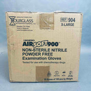 Hourglass HandPro AirSoft900 Nitrile Gloves XL Powder Free 10 Boxes with 100 Gloves Each Disposable Gloves Hourglass
