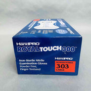 Hourglass HandPro RoyalTouch300 Nitrile Exam Gloves Powder Free Case of 10 Boxes with 300 Gloves Each Disposable Gloves Hourglass
