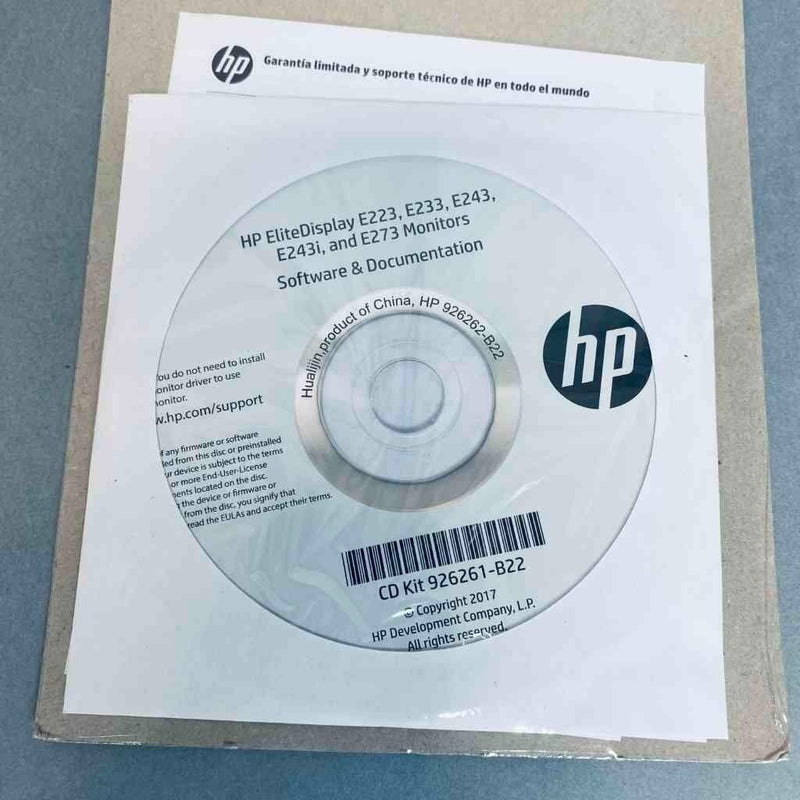 HP EliteDisplay Monitor Driver Software CD Kit for E223 E233 E243 E243i E273 Computer and Equipment Software HP