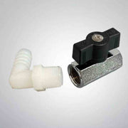 Hypro Mini Ball Valve 3/8 in. Diameter Female Thread with Tee Handle and 90 Degree Elbow Sanitary Fittings Hypro