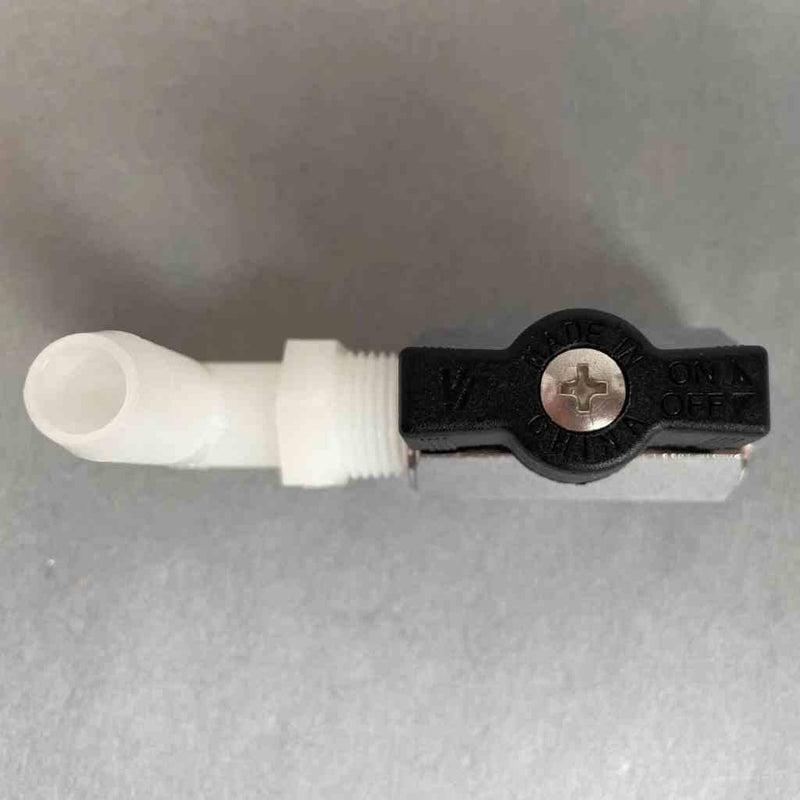 Hypro Mini Ball Valve 3/8 in. Diameter Female Thread with Tee Handle and 90 Degree Elbow Sanitary Fittings Hypro