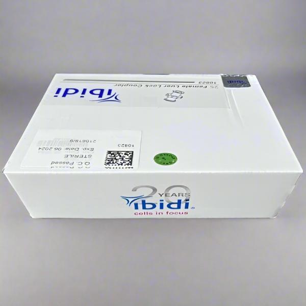 ibidi 10823 Female Luer Lock Coupler PP Sterile 50 Couplers LC/MS/GC ibidi