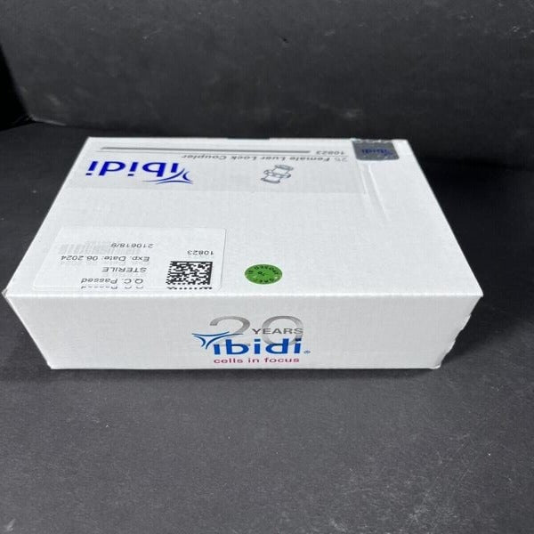 ibidi 10823 Female Luer Lock Coupler PP Sterile 50 Couplers LC/MS/GC ibidi