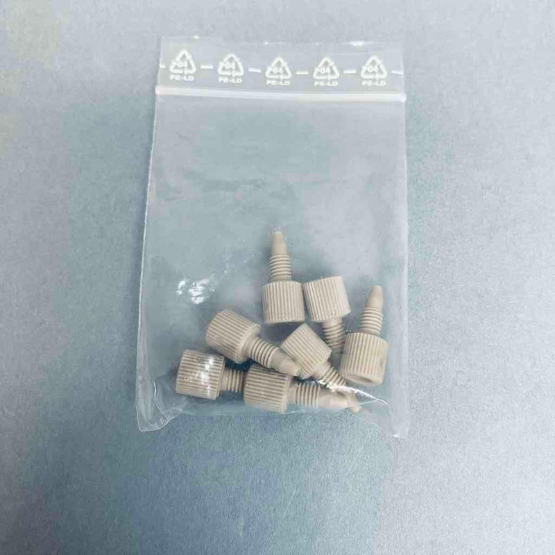 IDEX PEEK One-Piece Fingertight Fitting 1/16 in. OD 10-32 Coned Lot of 7 Fittings LC/MS/GC Idex