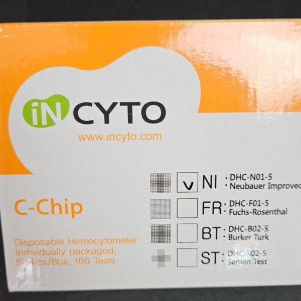 Incyto C-Chip Disposable Hemocytometer Neubauer Improved Total of 86 Chips Other Incyto