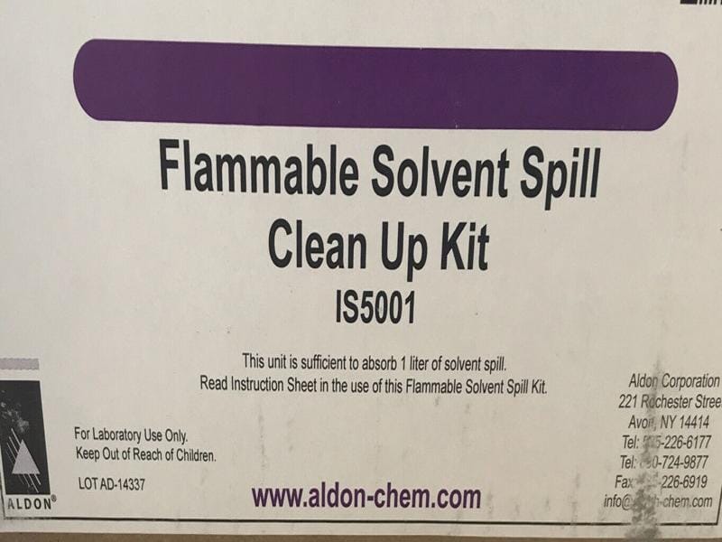 "Innovative Science IS5001 Flammable Solvent Spill CleanUp Kit" — Life