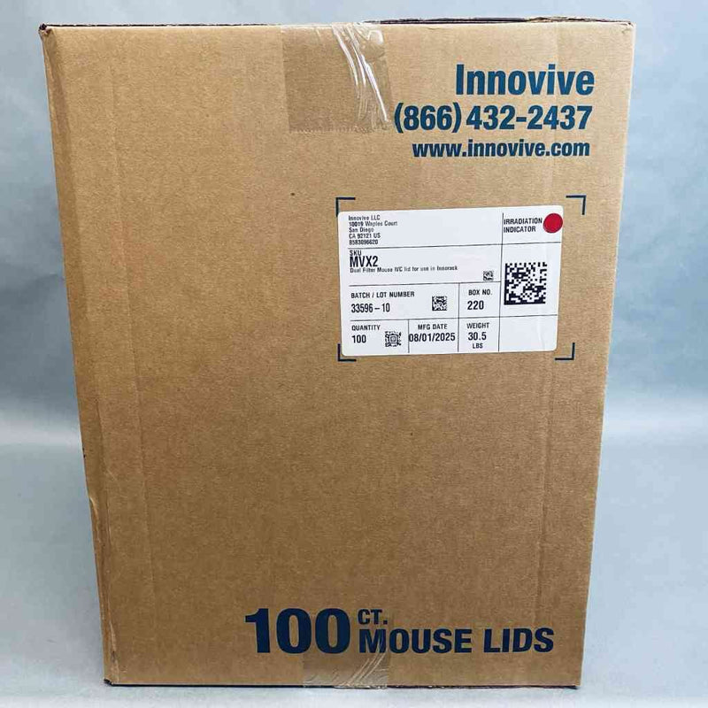 Innovive Dual Filter IVC Lid for Innorack Mouse Cage Case of 100 Lids Animal Science Innovive
