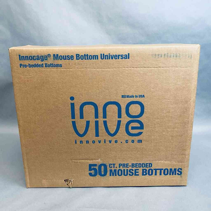 Innovive Mouse Cage Bottom prefilled with 1/8 in. Corn Cob Bedding Case of 50 Bottoms Animal Science Innovive