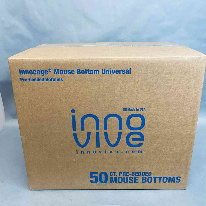 Innovive Mouse Cage Bottom prefilled with Alpha-Dri+ Bedding Case of 50 Bottoms Animal Science Innovive