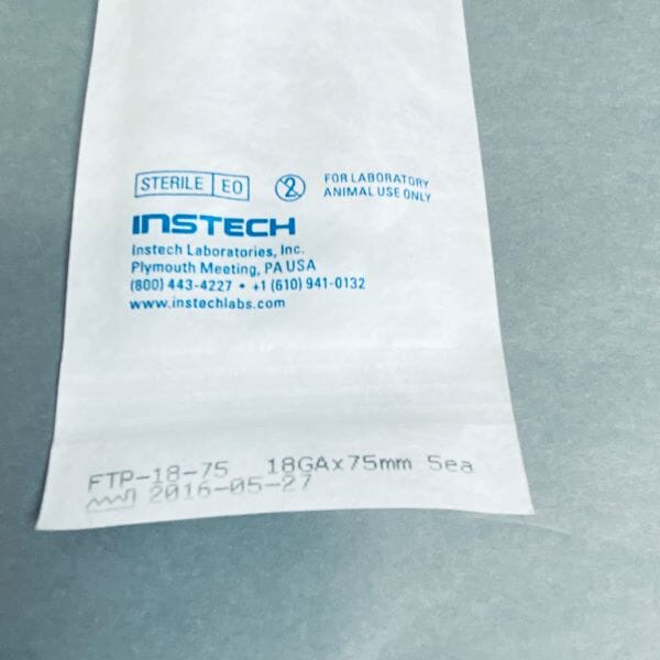 Instech Plastic Feeding Tube 18 ga 75 mm Total of 125 Tubes Lab Consumables::Tubes, Vials, and Flasks Instech Laboratories