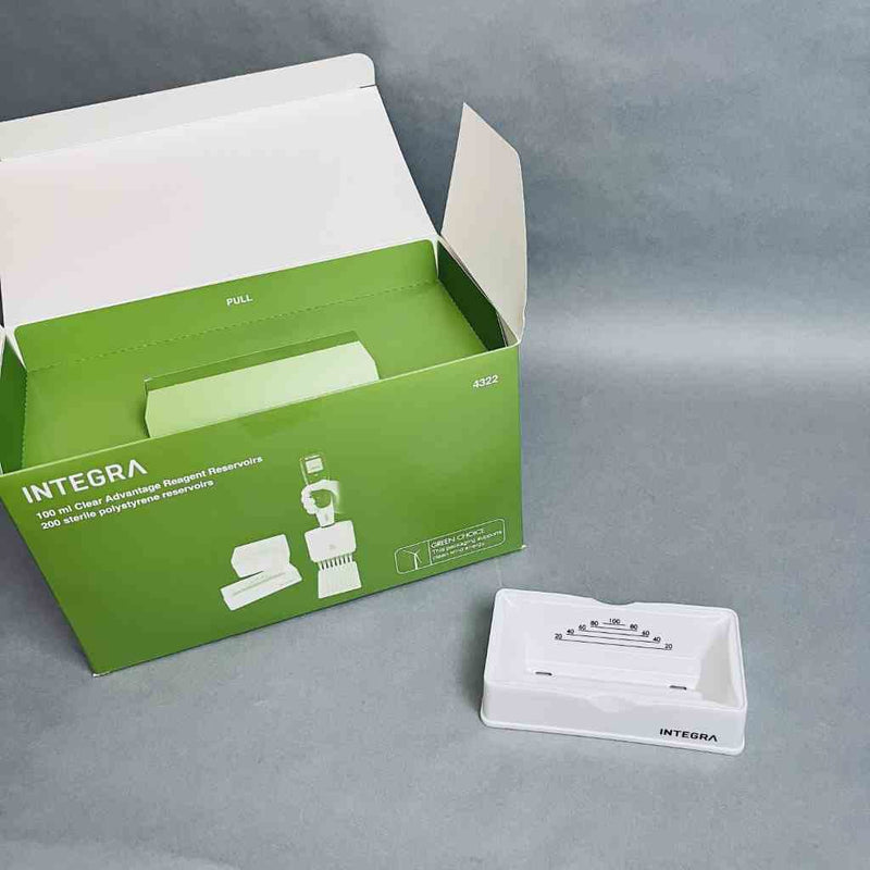 Integra 100 ml Reagent Reservoir Clear Advantage Polystyrene 200 Basins Reagent Reservoirs Integra