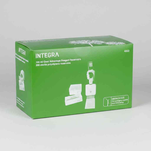 Integra 100 ml Reagent Reservoir Clear Advantage Polystyrene 200 Basins Reagent Reservoirs Integra