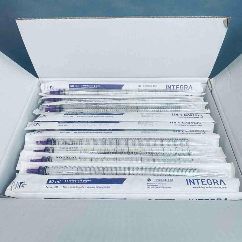 Integra 1406 Serological Pipet 50 ml Individually Wrapped Case of 100 Pipets Pipettes & Pipette Tips INTEGRA