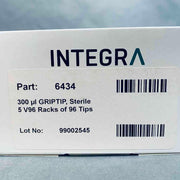 Integra 6434 Pipette Tips 300 ul GripTip Filtered Lot of 10 Racks 96 Tips Each INTEGRA