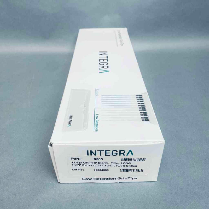 Integra 6505 Pipette Tip 12.5 ul GripTip Sterile Low Retention 5 Racks with 384 Tips Each - Total of 1920 Tips Pipettes & Pipette Tips INTEGRA
