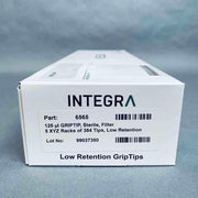 Integra 6565 Pipette Tips 125 ul Filtered Sterile Case of 5 Racks with 384 Tips Each Pipettes & Pipette Tips INTEGRA