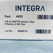 Integra Biosciences Pipette Tip 125 ul Sterile Filtered 4 Racks with 384 Tips Each - Total of 1536 Tips Pipets & Pipette Tips Integra