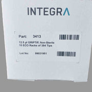 Integra Biosciences Pipette Tips 12.5 ul GripTip 10 ECO Racks of 384 Tips Pipets & Pipette Tips Integra