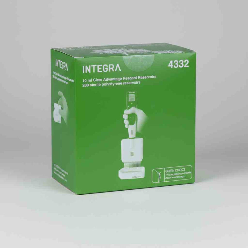 Integra Biosciences Reagent Reservoir 10ml Clear Advantage Polystyrene 200 Basins Reagent Reservoirs Integra