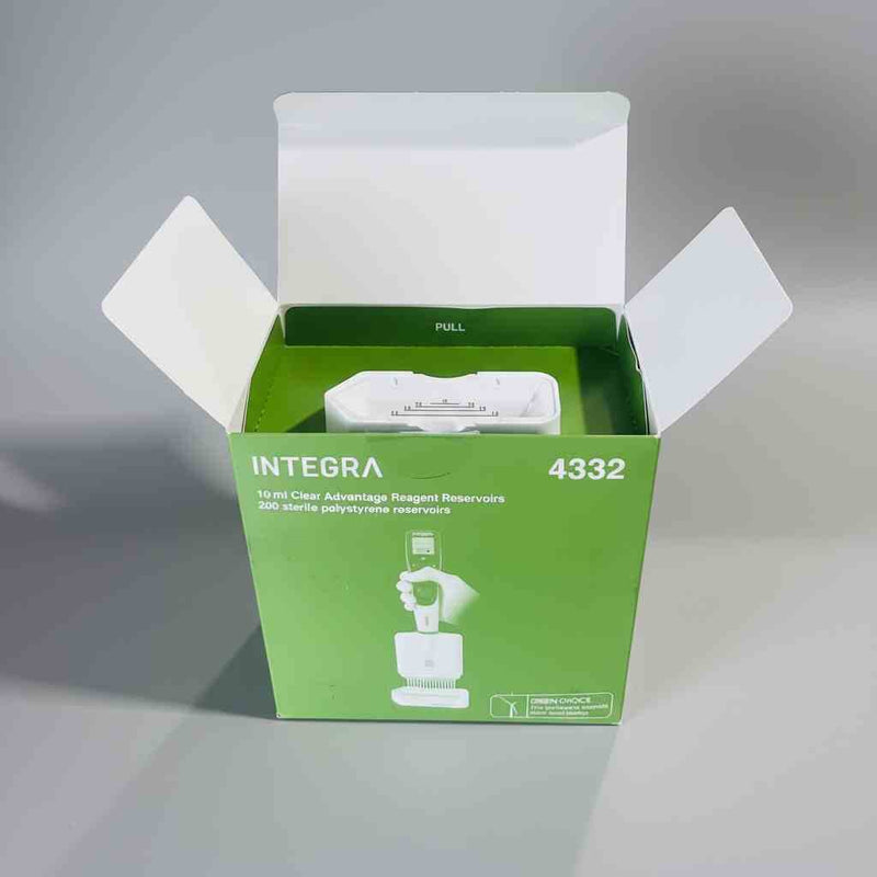 Integra Biosciences Reagent Reservoir 10ml Clear Advantage Polystyrene 200 Basins Reagent Reservoirs Integra