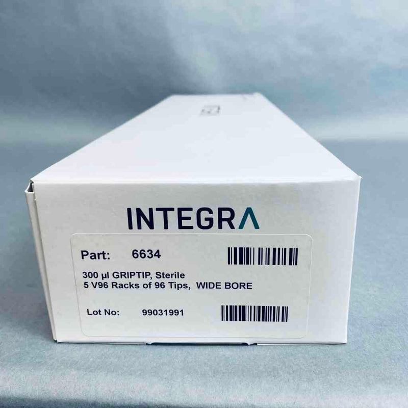 Integra Pipette Tip 300 ul GripTip Sterile Wide Bore 5 Racks with 96 Tips Each Pipets & Pipette Tips Integra