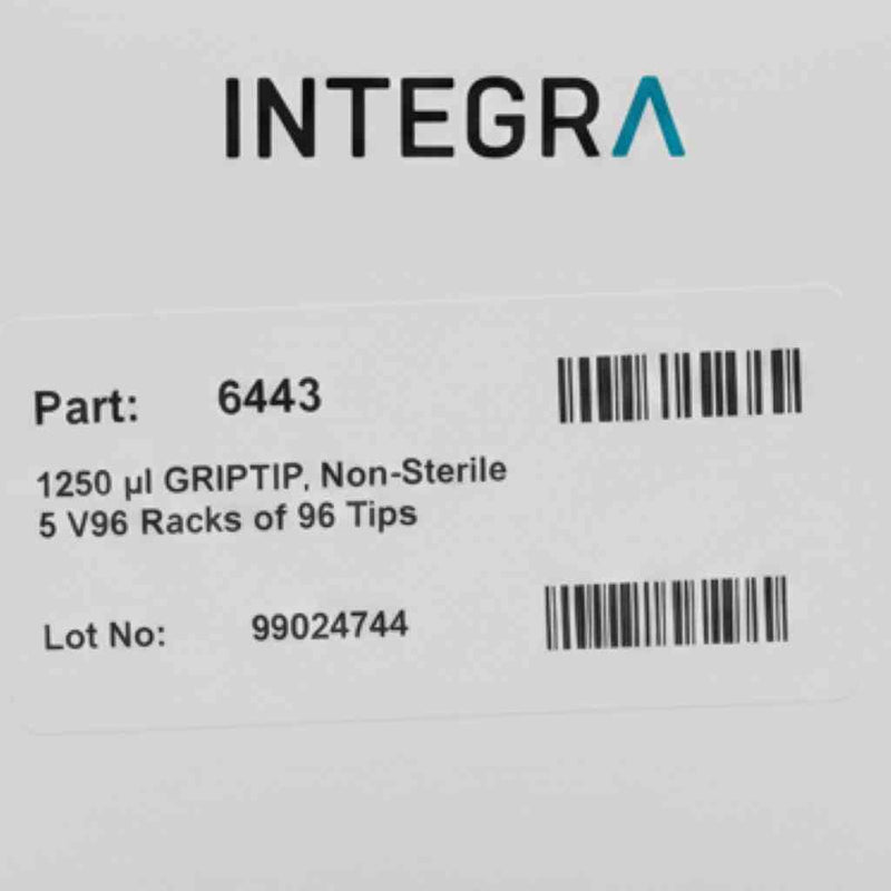 Integra Pipette Tips 1250 ul Griptip 20 Racks Pipets & Pipette Tips Integra