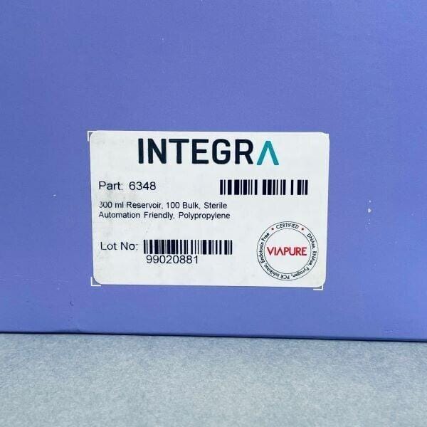 Integra Reagent Reservoir Clear Advantage 300 ml Sterile Total of 100 Reservoirs Reagent Reservoirs Integra