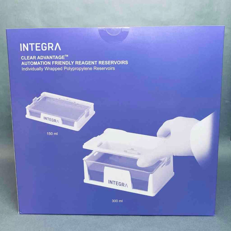 Integra Reservoir 300 ml Individually Wrapped Sterile Polypropylene Case of 30 Reservoirs Reagent Reservoirs INTEGRA