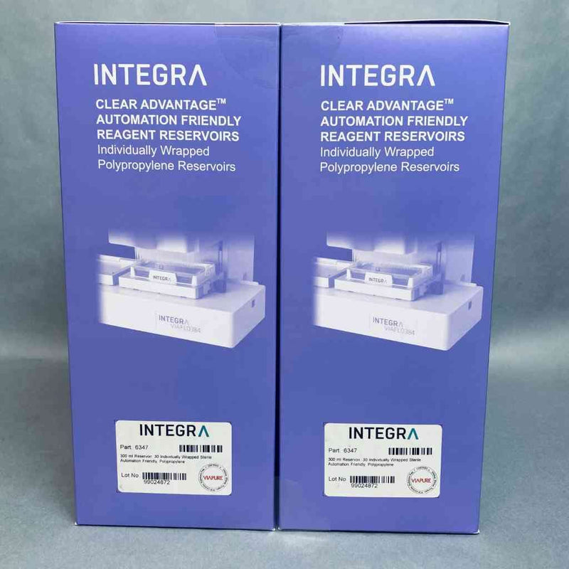Integra Reservoir 300 ml Individually Wrapped Sterile Polypropylene Case of 30 Reservoirs Reagent Reservoirs INTEGRA
