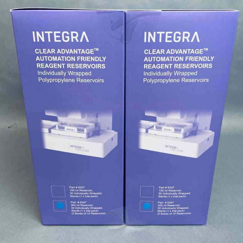 Integra Reservoir 300 ml Individually Wrapped Sterile Polypropylene Case of 30 Reservoirs Reagent Reservoirs INTEGRA