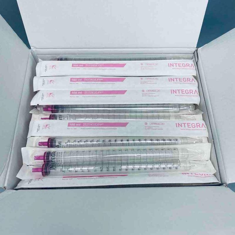 Integra Serological Pipet 100 ml Individually Wrapped Case of 100 Pipets Pipettes & Pipette Tips INTEGRA