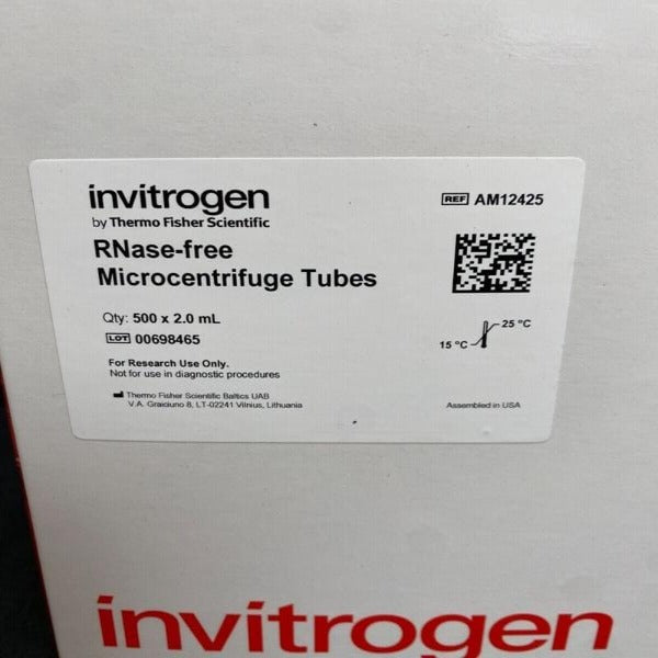 Invitrogen AM12425 Centrifuge Tube 2 ml Pack of 500 Tubes — Life