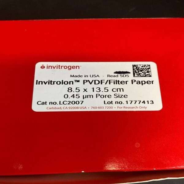 Invitrogen Filter Paper 0.45 um PVDF Membrane 8.5 x 13.5 cm 21 Filters Filters Invitrogen