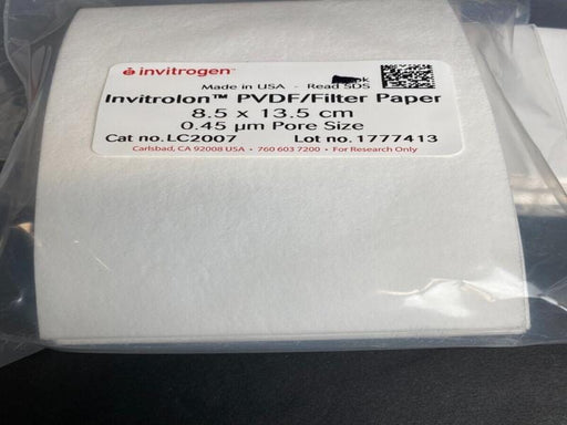Invitrogen Filter Paper Sandwich 0.45 um PVDF Membrane 8.5 x 13.5 cm 21 Filters Filters Invitrogen