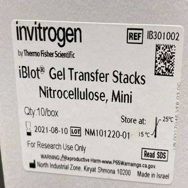 Invitrogen iBlot Transfer Mini Stacks Nitrocellulose Total of 3 Sets Filters Invitrogen