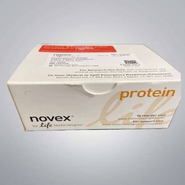 Invitrogen LC2005 Filter Paper Sandwich 0.45 um 8.3 x 7.3 cm PVDF Box of 8 Filters Invitrogen