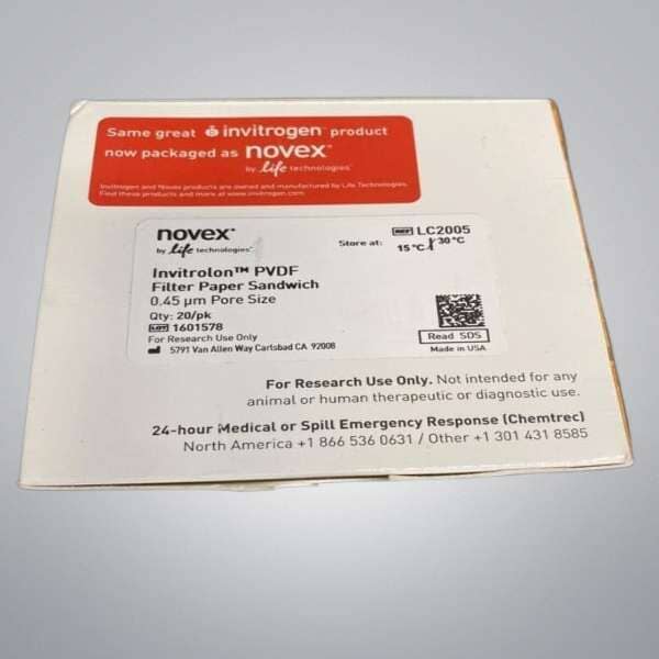 Invitrogen LC2005 Filter Paper Sandwich 0.45 um 8.3 x 7.3 cm PVDF Box of 8 Filters Invitrogen