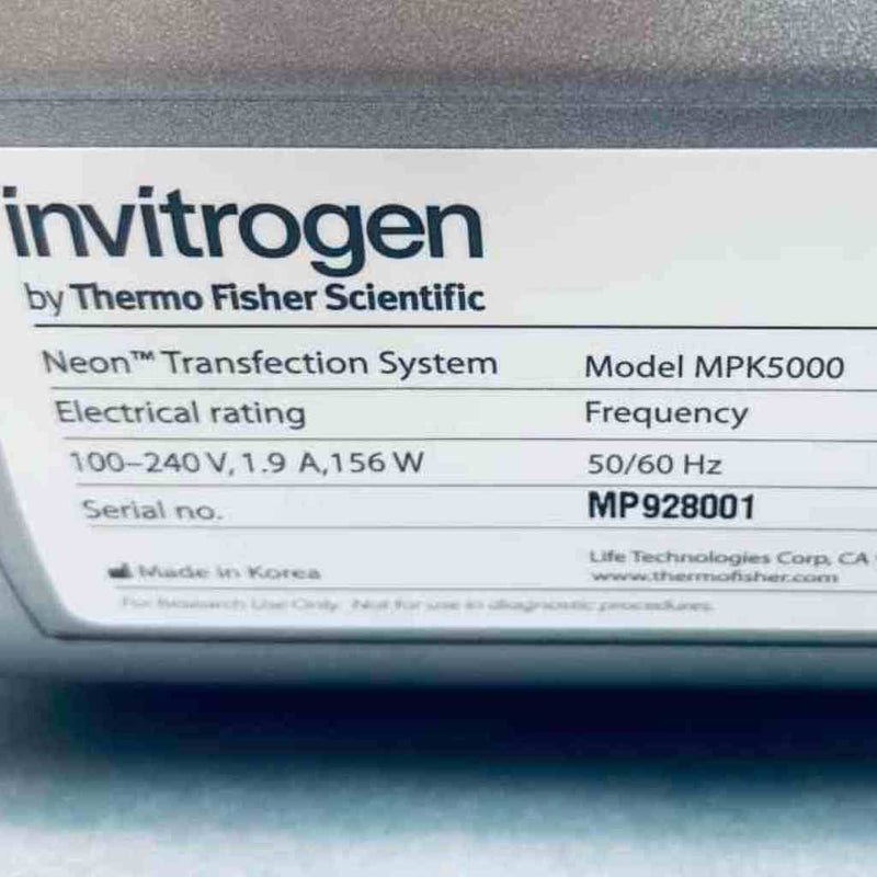 Invitrogen Neon Transfection System with Pipette Station Pipettors/Automatic Pipettes Invitrogen