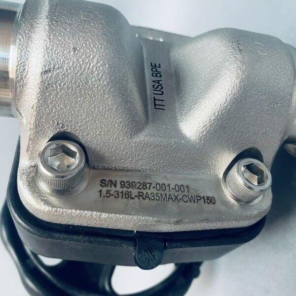 ITT Manual Valve 50 mm Tri-Clamp Openings Stainless Steel Valves ITT
