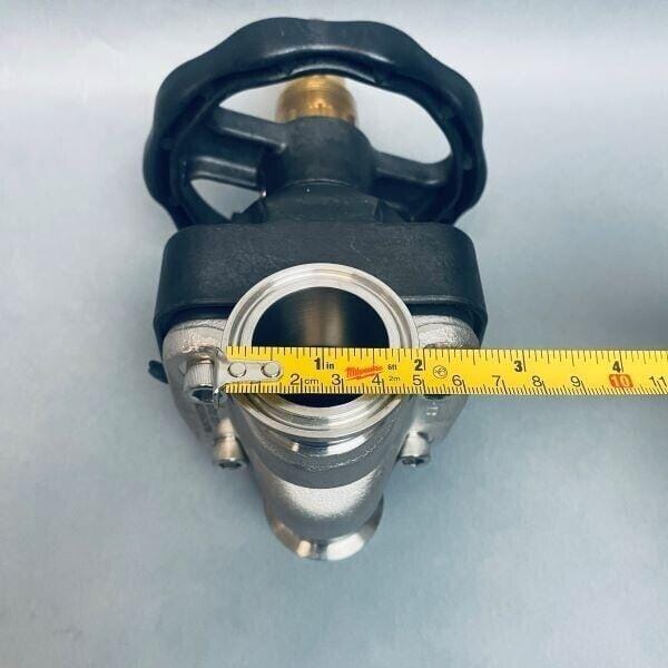 ITT Manual Valve 50 mm Tri-Clamp Openings Stainless Steel Valves ITT