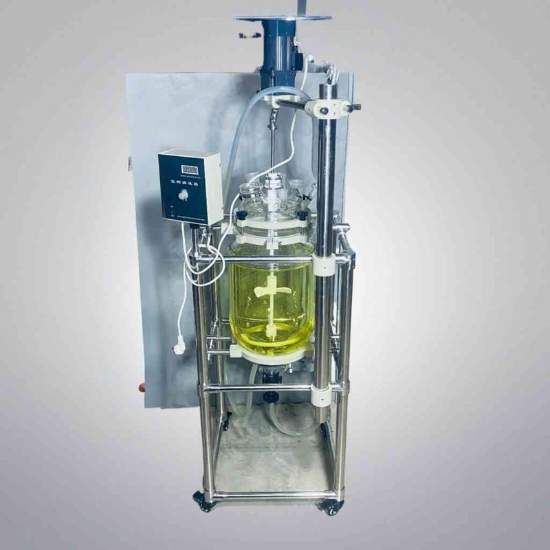Jacketed Glass Reactor System 20 L Capacity with Gear Motor Bioreactors & Fermenters VWR