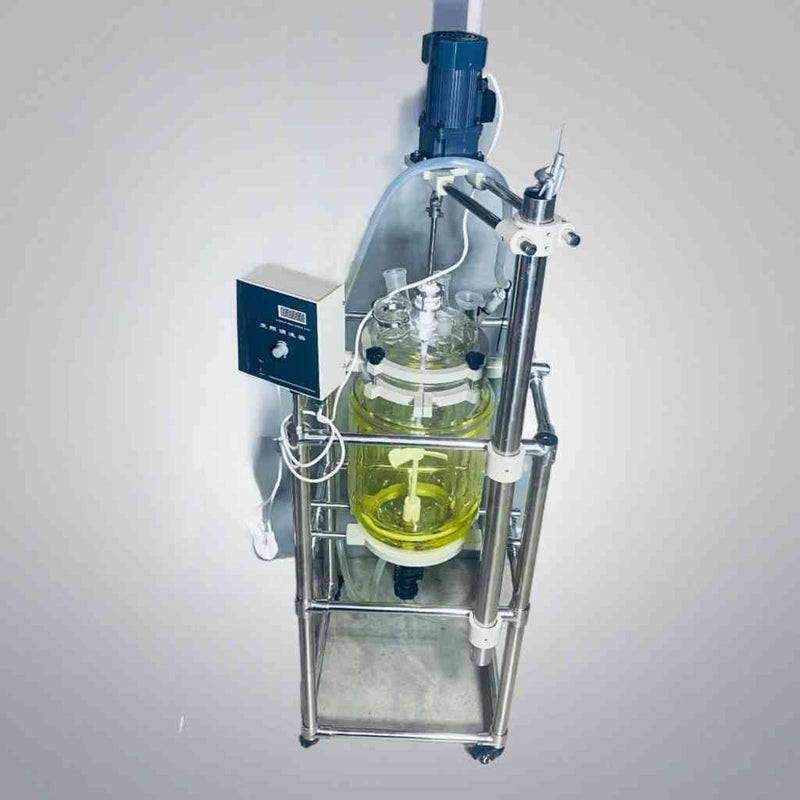 Jacketed Glass Reactor System 20 L Capacity with Gear Motor Bioreactors & Fermenters VWR