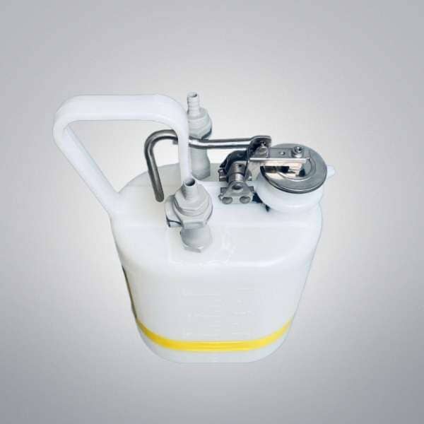 Justrite Safety Disposal Can 1 Gallon White Polyethylene Container Lab Equipment: Other Lab Equipment Justrite