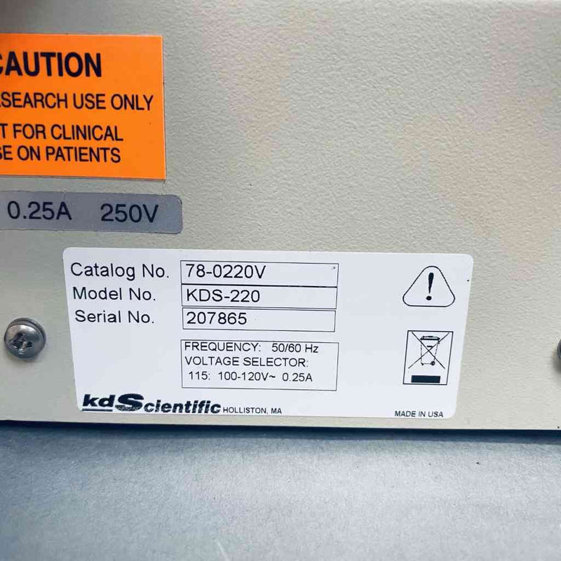 KD Scientific Multi Syringe Infusion Pump KDS220 Medical & Lab Pumps KD Scientific