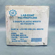 Keystone Lab Coat Polypropylene 3XL Case of 30 Coats PPE Keystone